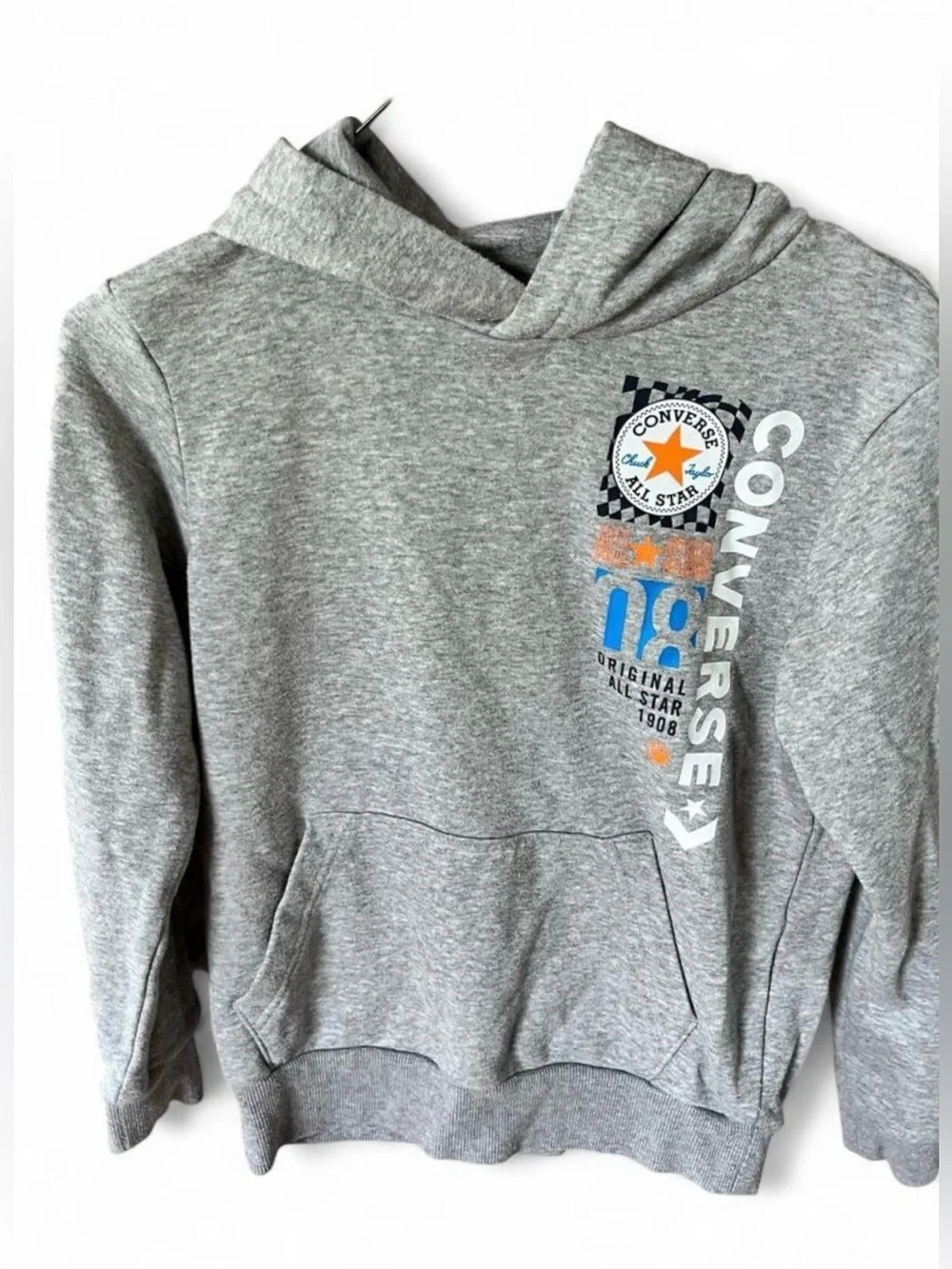 Converse Gray Hoodie with All Star Chest Graphic